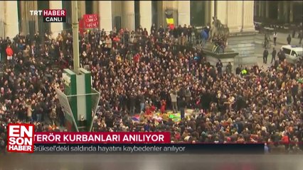 Belçika'daki saldırıda ölenler anıldı