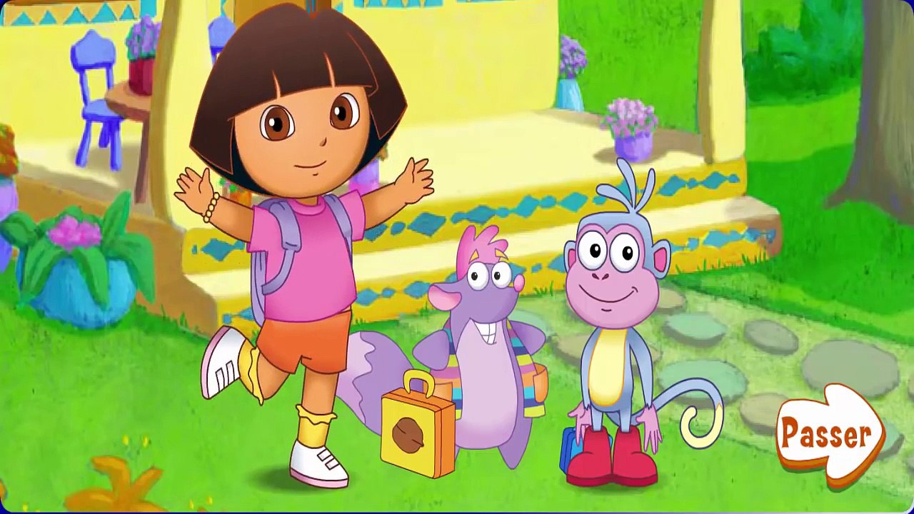 Jeux educatif pour Enfants Dora lexploratrice en Francais | Le premier jour décole