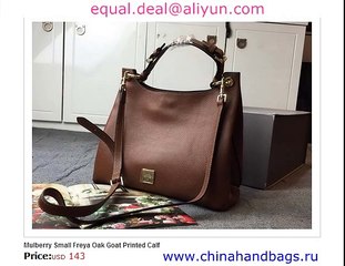 Mulberry Small Freya Oak Real Leather Replica for Sale