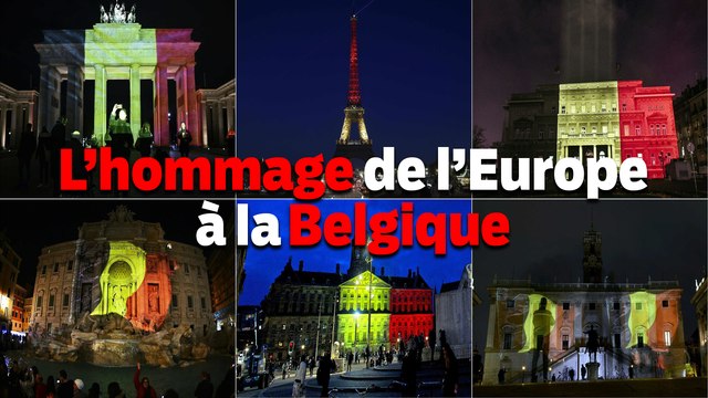 Les capitales européennes rendent hommage aux victimes belges