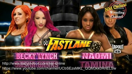 WWE Smackdown Tamina vs. Sasha Banks 02-18-16