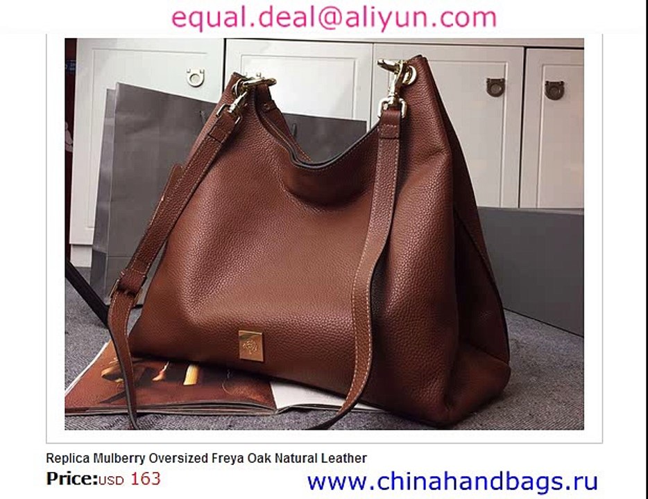 Mulberry Oversized Freya Oak Real Leather Replica for Sale