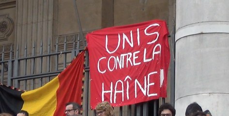 Minute de silence à la Bourse à Bruxelles