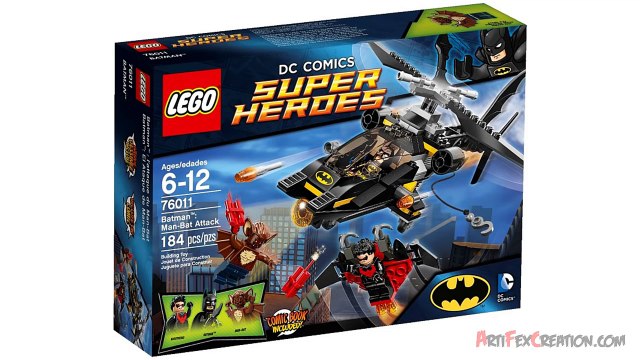 Batman MAN-BAT ATTACK 76011 Lego DC Comics Super Heroes Stop Motion Build Set Review