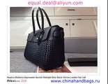 Mulberry Bayswater Buckle Midnight Blue Black Woven Leathe Flat Calf Replica for Sale
