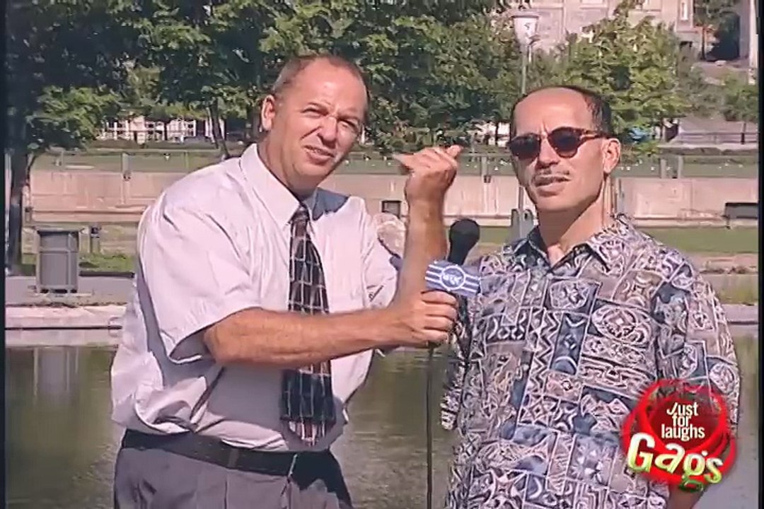 Reporter Swimming With Fishes