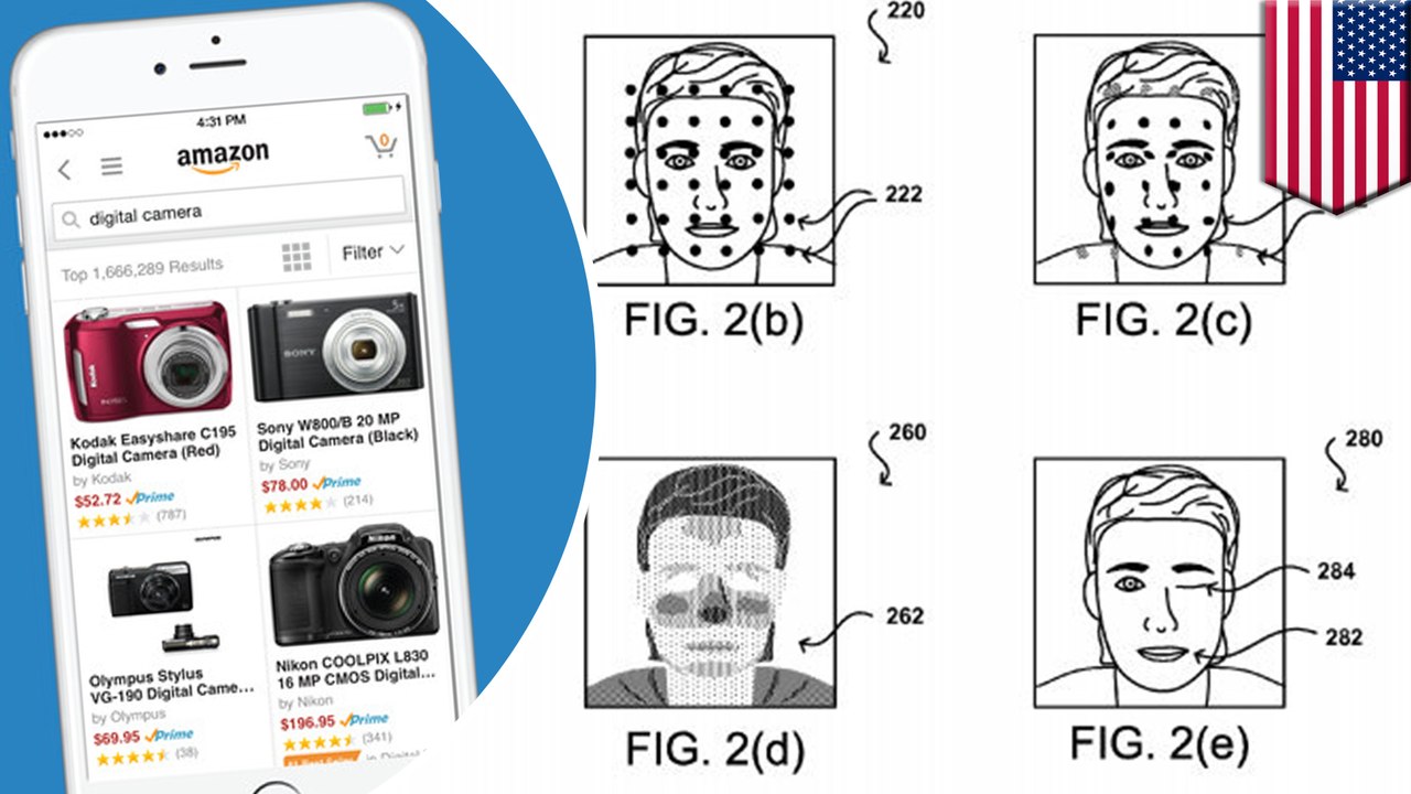 Amazon files 'pay by selfie' facial recognition tech patent