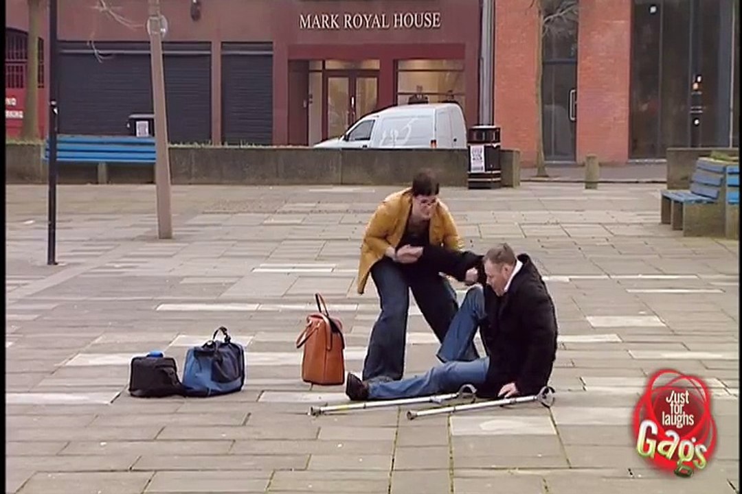 Stuck to pavement prank