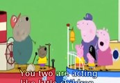 Learning english with Peppa Pig Cartoon - Grandpa Pigs Boat with subtitles