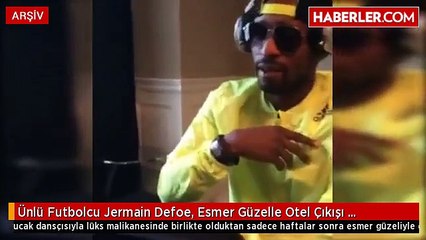 Ünlü Futbolcu Jermain Defoe, Esmer Güzelle Otel Çıkışı Yakalandı