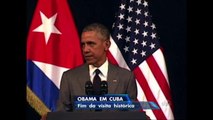 Obama faz discurso histórico no último dia de viagem a Cuba