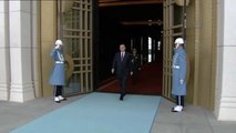 Cumhurbaşkanı Erdoğan, Romanya Cumhurbaşkanı Iohannis'i Resmi Törenle Karşıladı
