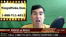 Chicago Bulls vs. New York Knicks Free Pick Prediction NBA Pro Basketball Odds Preview 3-23-2016