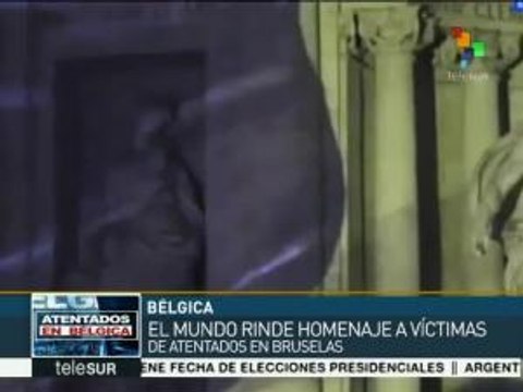 Se solidariza Europa con las víctimas de atentados en Bruselas