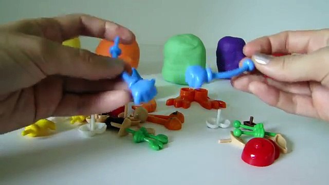 Play Doh Body Parts Игрушечные части зверушек, человечков и одежды для лепки из пластилина Плей До