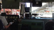 JR東 横浜駅 エアセクション低速進入時のモニタ画面 ＠ホリデー快速鎌倉