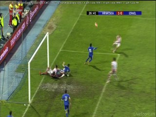 Ivan Perisic Super Chance - Croatia 1-0 Israel 23.03.2016