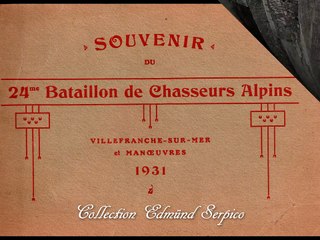 24e BCA 1931 en Manœuvres à Villefranche 🏔️