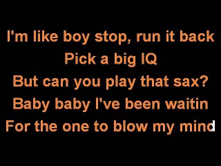 Fleur East Sax karaoke lyrics