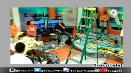 IVAN RUIZ FORMA PARTE DE UN SIMULACRO DE EMERGENCIA EN EL SHOW DEL MEDIODÍA- VIDEO