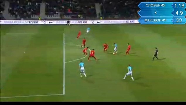 Goal Roman Bezjak - Slovenia 1-0 FYR Macedonia (23.03.2016) Friendly match