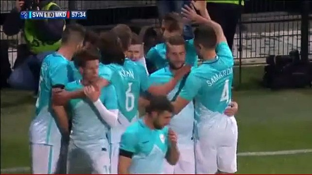 Roman Bezjak Goal - Slovenia 1-0 FYR Macedonia 23.03.2016