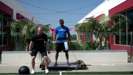 NFL Up!: Vertimax power jump to ball slam drill