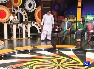 Dr. Khalid Jameel showing his Master Piece in Mazaq Raat..