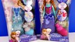 Color Changing Frozen Elsa + Princess Anna Disney Barbie Doll Coloring Change Toys DCTC 20