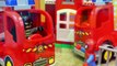 Duplo Lego Spiderman Crashes Truck Superman and Batman Use Fire Truck at Fire Station