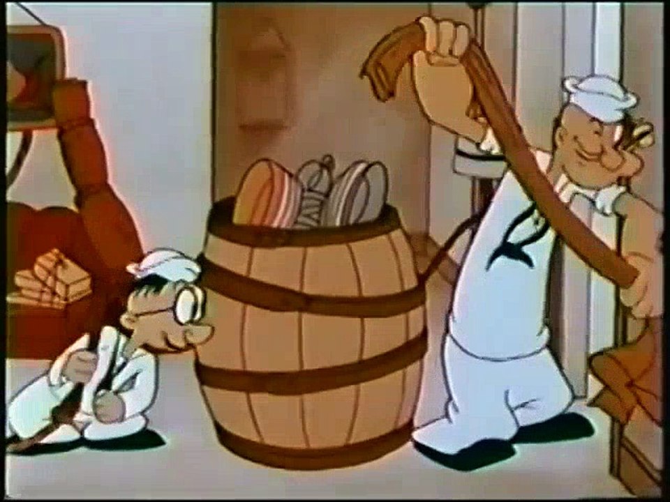 Popeye - Moving Aweigh - 194KIds Cartoon  Popeye Cartoon