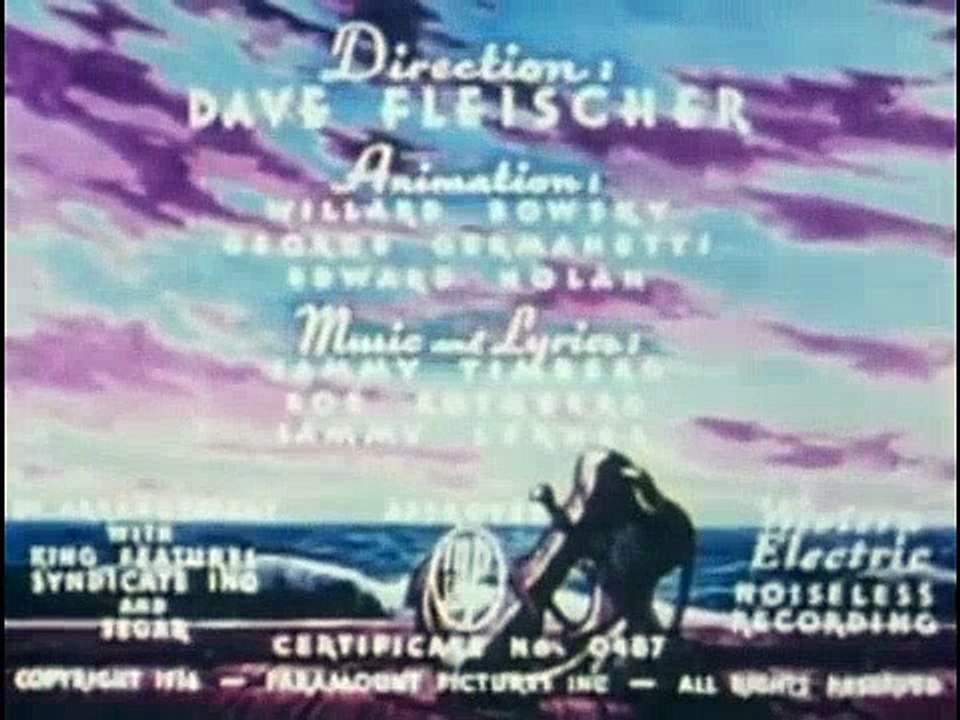 Popeye contre Sindbad le marin - Cartoon en français  Popeye Cartoon