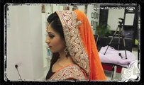 Pakistani Bridal Hair Style Tikka & Dupatta Setting