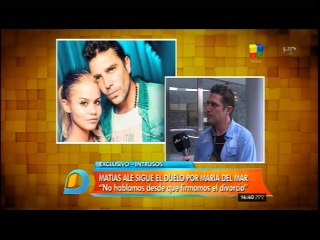 Matías Alé habló de actual relación con María Del Mar