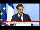 Quand Sarkozy boit (que de ) l'eau ...