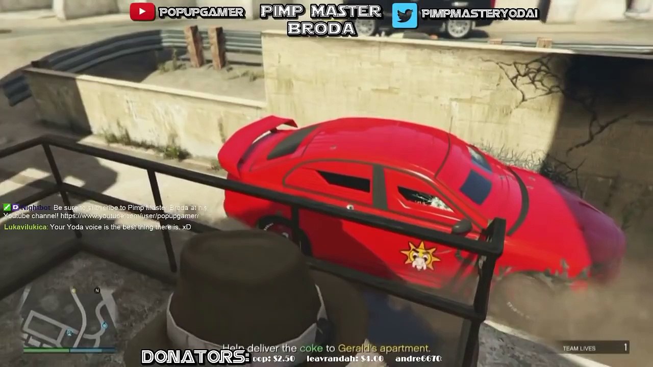 Trying to Kill Yoda in GTA V is HARD! (GTA5 Voice Trolling!)