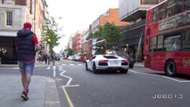 Loud Arab Lamborghini Aventador Rev and Accelerations in London