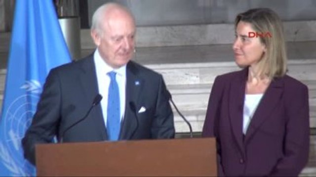BM Suriye Özel Temsilcisi de Mistura, AB Temsilcisi Mogherini ile Görüştü....