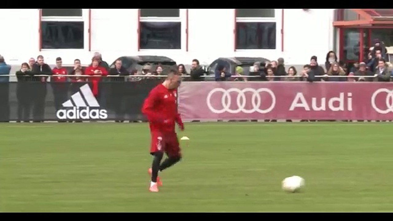 Franck Ribéry régale à l'entraînement