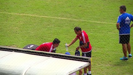 Paraguay realizó su último entrenamiento en el Monumental
