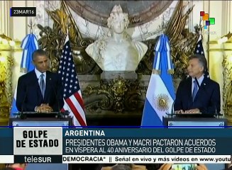 Argentina: Macri asegura que visita de Obama es un gesto de amistad