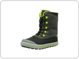 Merrell Snow Bank Wtpf Kids - Botas de montaÃ±a, color Gris/Lime, talla 37 EU (5 NiÃ±os UK)