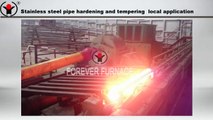 Stainless steel pipe hardening and tempering
