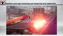 Stainless steel pipe hardening and tempering line