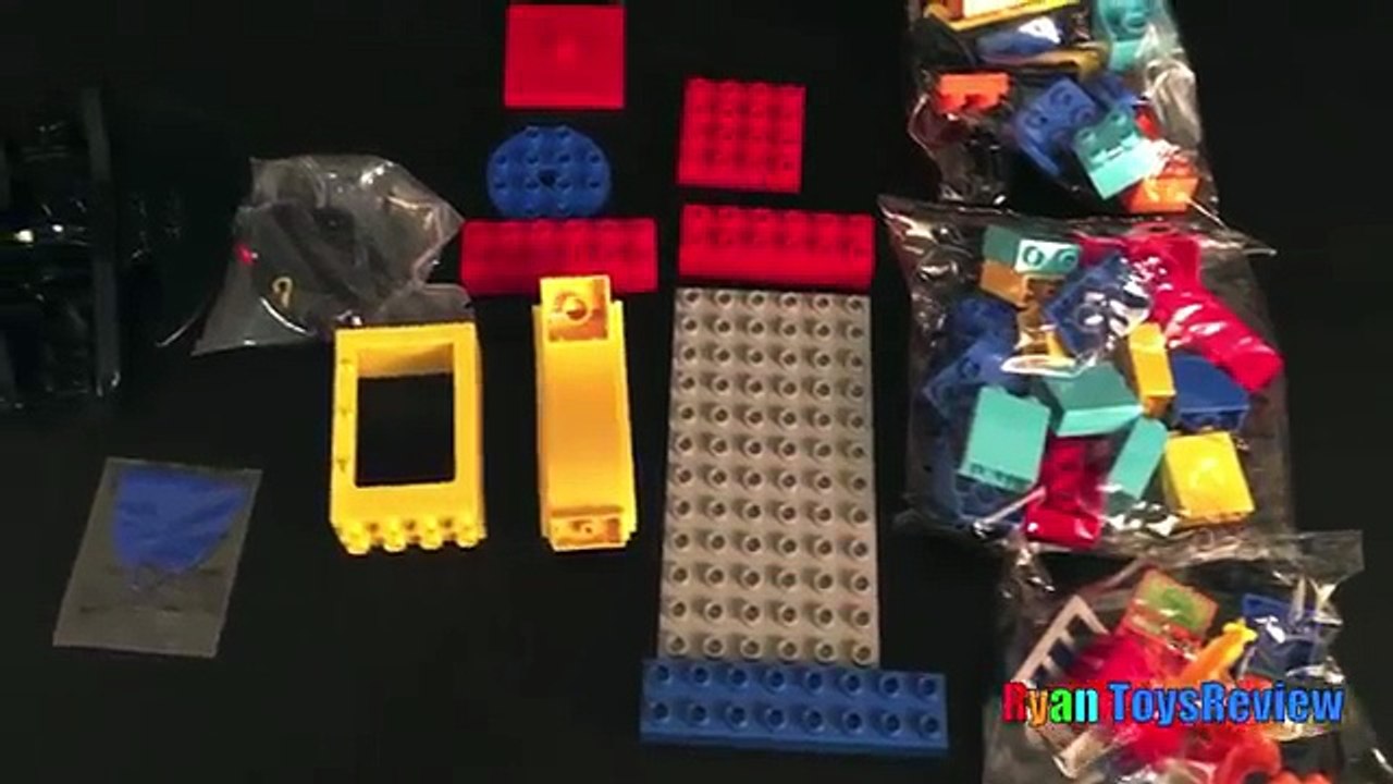 Lego Duplo Batman and Catwoman BatCave Egg Surprise Toys Disney Cars Ryan ToysReview