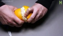 Make a Lamp From Orange In 1 Minute-Entertainment & Fun Vidoes