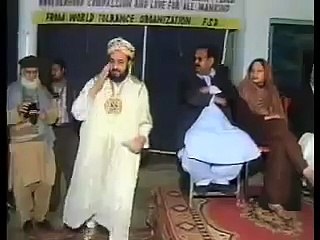 His Holiness Coming to Stage of Christmas Party