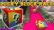 PopularMMOs Minecraft Lucky Block Mod - Modded Mini-Game - PAT And JEN FUTURE WORLD LUCKY BLOCK RACE