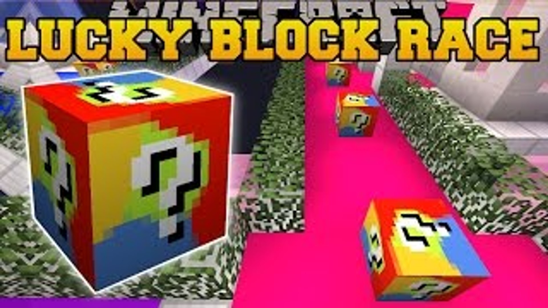 Lucky Block Race (No MODS) Minecraft Map