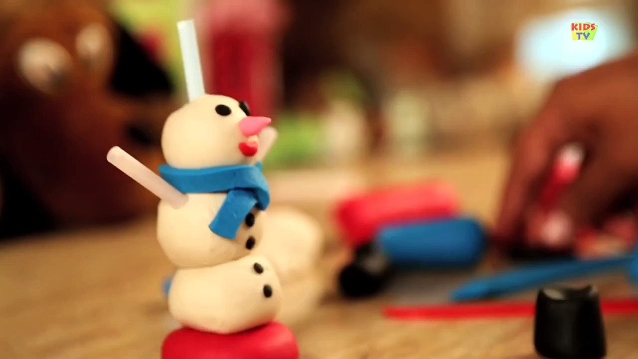 Play Doh Snow Man
